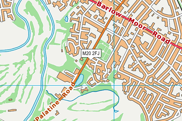 M20 2FJ map - OS VectorMap District (Ordnance Survey)