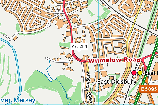 M20 2FN map - OS VectorMap District (Ordnance Survey)