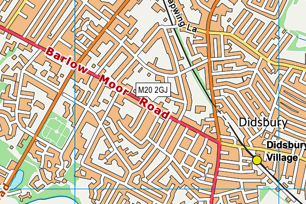 M20 2GJ map - OS VectorMap District (Ordnance Survey)