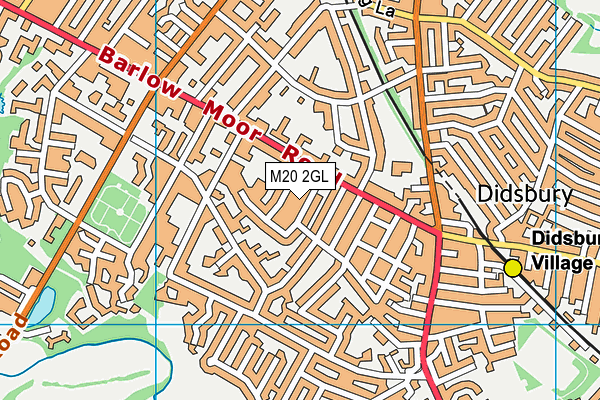 M20 2GL map - OS VectorMap District (Ordnance Survey)