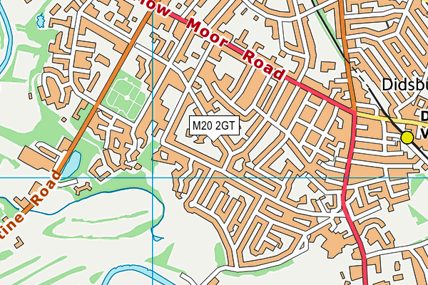 M20 2GT map - OS VectorMap District (Ordnance Survey)