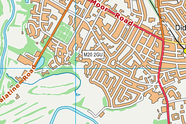 M20 2GU map - OS VectorMap District (Ordnance Survey)