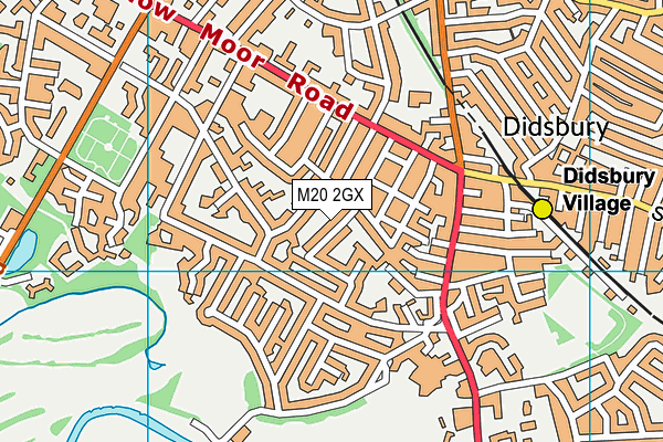 M20 2GX map - OS VectorMap District (Ordnance Survey)