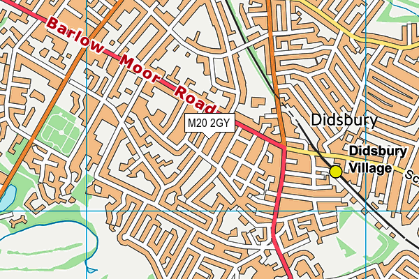 M20 2GY map - OS VectorMap District (Ordnance Survey)