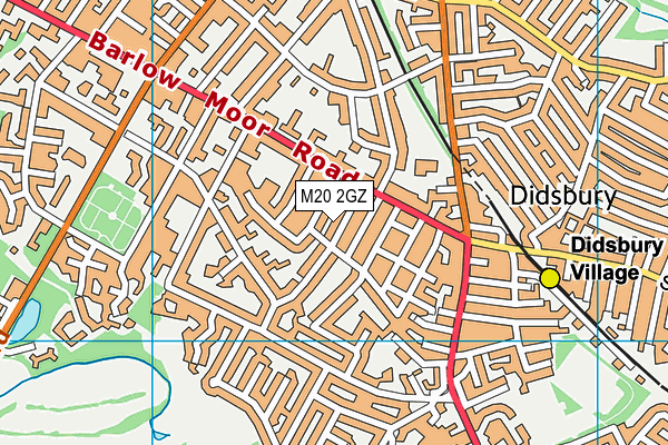 M20 2GZ map - OS VectorMap District (Ordnance Survey)