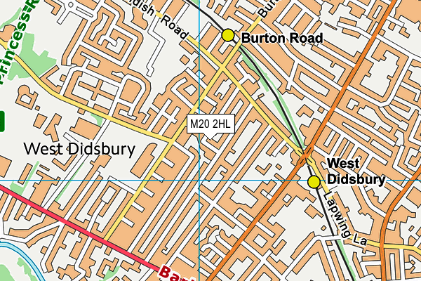 M20 2HL map - OS VectorMap District (Ordnance Survey)