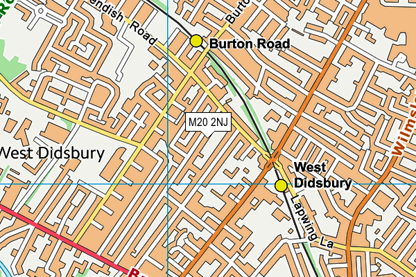 M20 2NJ map - OS VectorMap District (Ordnance Survey)