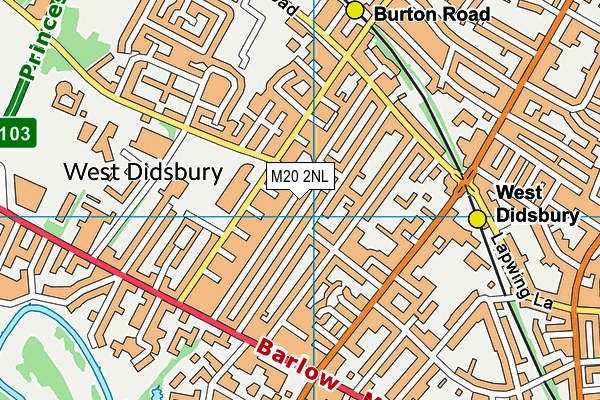 M20 2NL map - OS VectorMap District (Ordnance Survey)