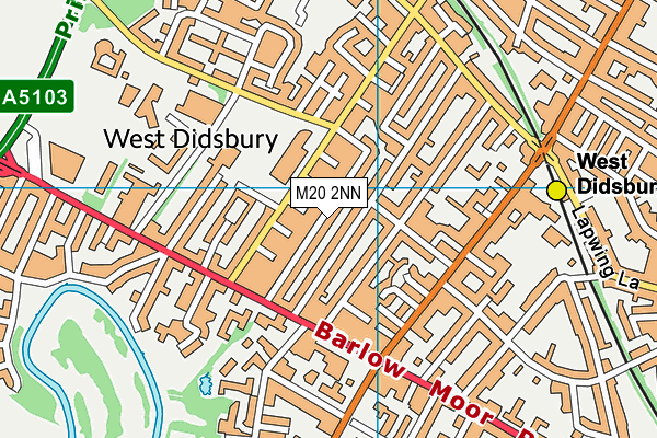 M20 2NN map - OS VectorMap District (Ordnance Survey)