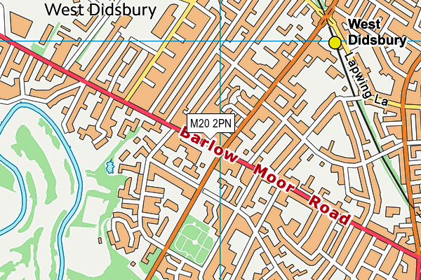 M20 2PN map - OS VectorMap District (Ordnance Survey)