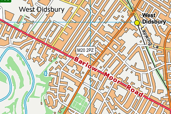 M20 2PZ map - OS VectorMap District (Ordnance Survey)