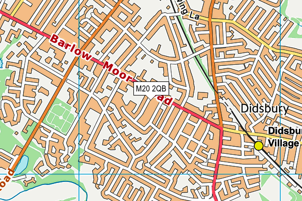 M20 2QB map - OS VectorMap District (Ordnance Survey)