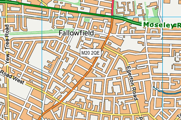 M20 2QE map - OS VectorMap District (Ordnance Survey)