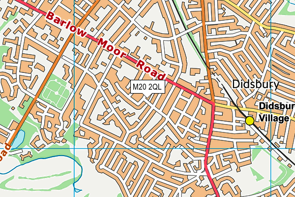 M20 2QL map - OS VectorMap District (Ordnance Survey)