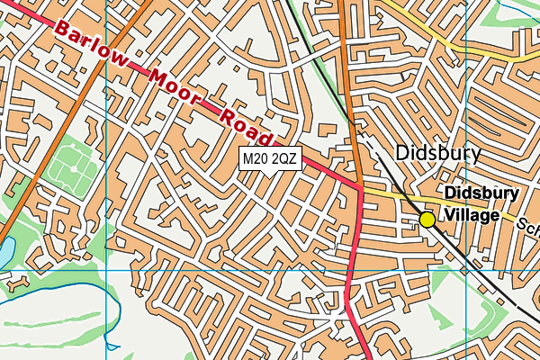 M20 2QZ map - OS VectorMap District (Ordnance Survey)