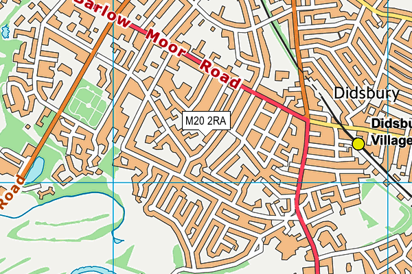 M20 2RA map - OS VectorMap District (Ordnance Survey)