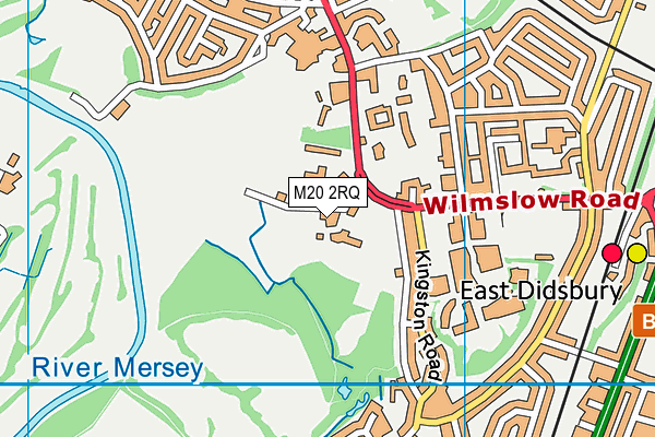 M20 2RQ map - OS VectorMap District (Ordnance Survey)