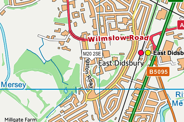 M20 2SE map - OS VectorMap District (Ordnance Survey)