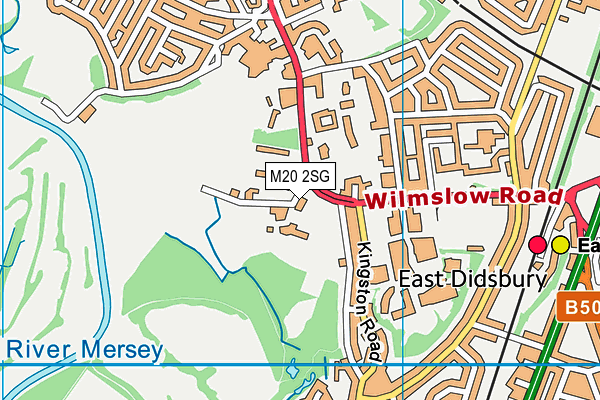 M20 2SG map - OS VectorMap District (Ordnance Survey)