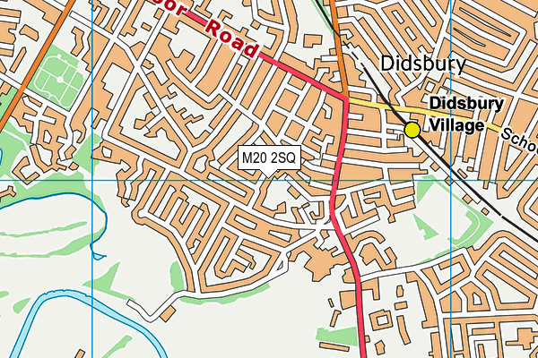 M20 2SQ map - OS VectorMap District (Ordnance Survey)