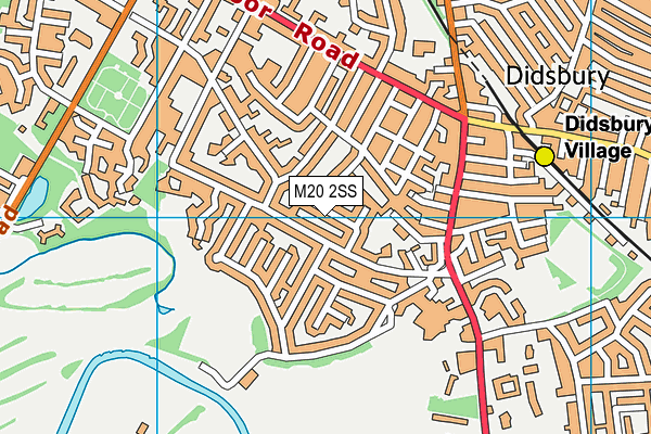 M20 2SS map - OS VectorMap District (Ordnance Survey)
