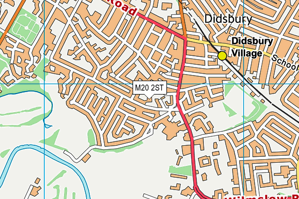 M20 2ST map - OS VectorMap District (Ordnance Survey)