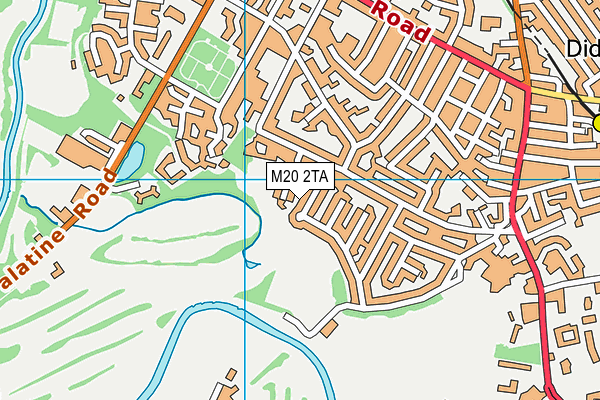M20 2TA map - OS VectorMap District (Ordnance Survey)