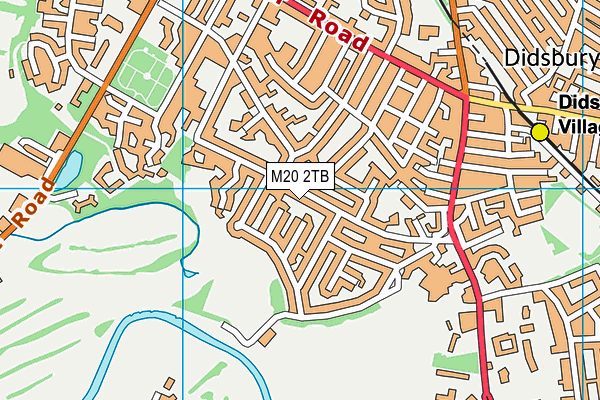 M20 2TB map - OS VectorMap District (Ordnance Survey)