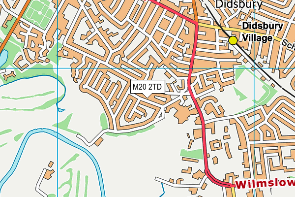 M20 2TD map - OS VectorMap District (Ordnance Survey)