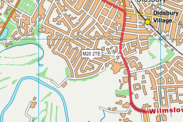 M20 2TE map - OS VectorMap District (Ordnance Survey)