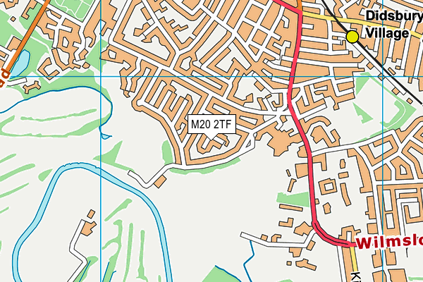 M20 2TF map - OS VectorMap District (Ordnance Survey)