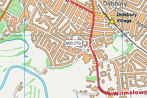 M20 2TG map - OS VectorMap District (Ordnance Survey)