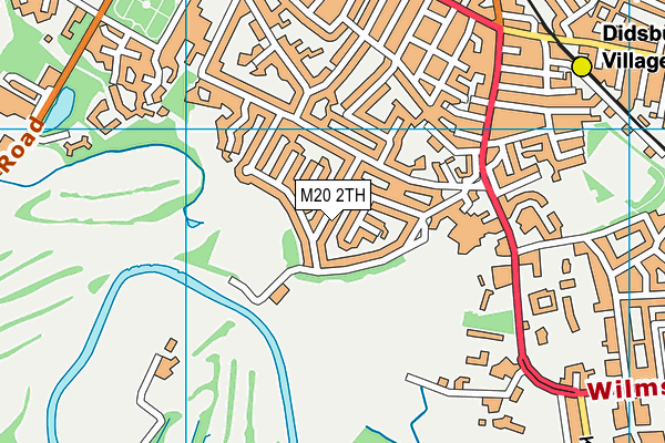 M20 2TH map - OS VectorMap District (Ordnance Survey)