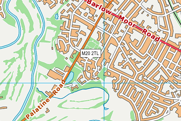 M20 2TL map - OS VectorMap District (Ordnance Survey)