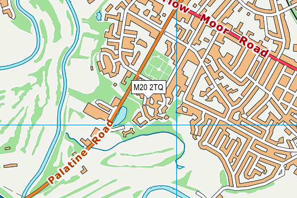 M20 2TQ map - OS VectorMap District (Ordnance Survey)