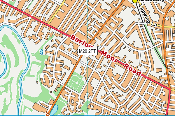 M20 2TT map - OS VectorMap District (Ordnance Survey)