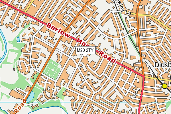 M20 2TY map - OS VectorMap District (Ordnance Survey)