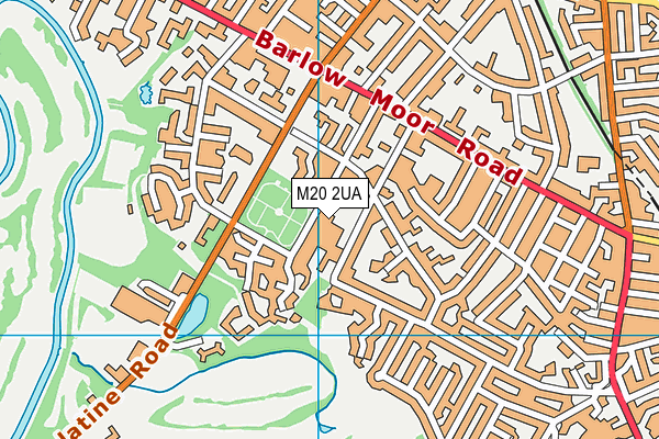 M20 2UA map - OS VectorMap District (Ordnance Survey)