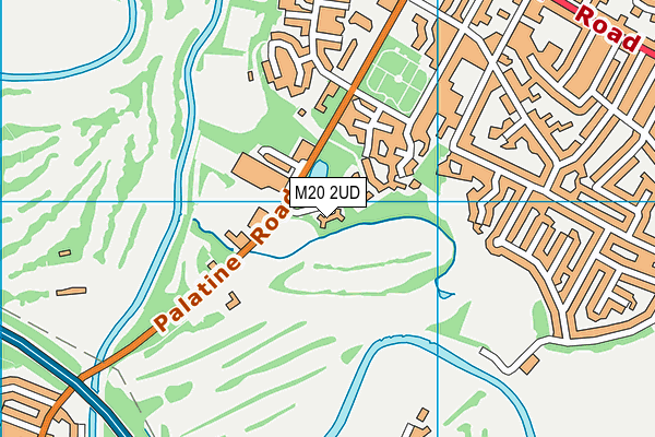 M20 2UD map - OS VectorMap District (Ordnance Survey)