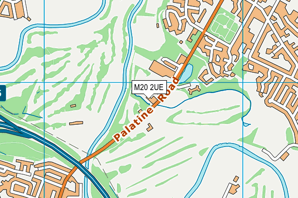 M20 2UE map - OS VectorMap District (Ordnance Survey)
