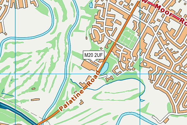 M20 2UF map - OS VectorMap District (Ordnance Survey)