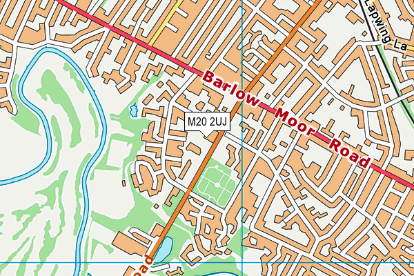 M20 2UJ map - OS VectorMap District (Ordnance Survey)