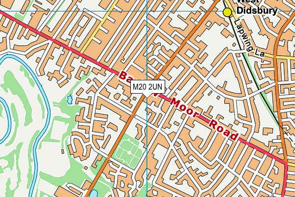 M20 2UN map - OS VectorMap District (Ordnance Survey)