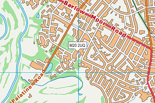 M20 2UQ map - OS VectorMap District (Ordnance Survey)