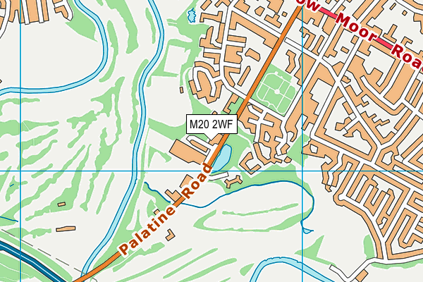 M20 2WF map - OS VectorMap District (Ordnance Survey)