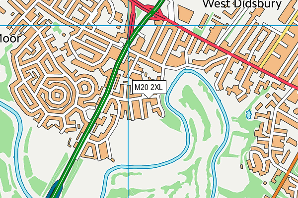 M20 2XL map - OS VectorMap District (Ordnance Survey)