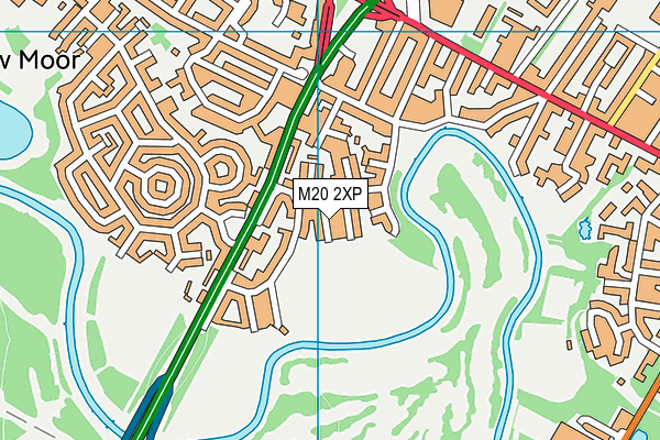 M20 2XP map - OS VectorMap District (Ordnance Survey)