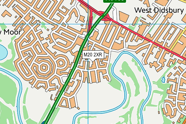 M20 2XR map - OS VectorMap District (Ordnance Survey)