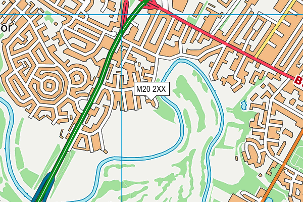 M20 2XX map - OS VectorMap District (Ordnance Survey)