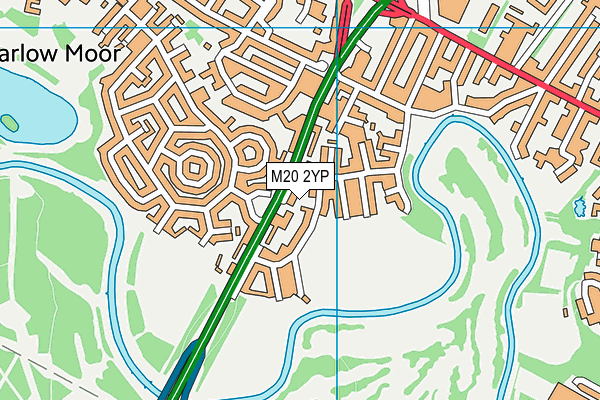 M20 2YP map - OS VectorMap District (Ordnance Survey)